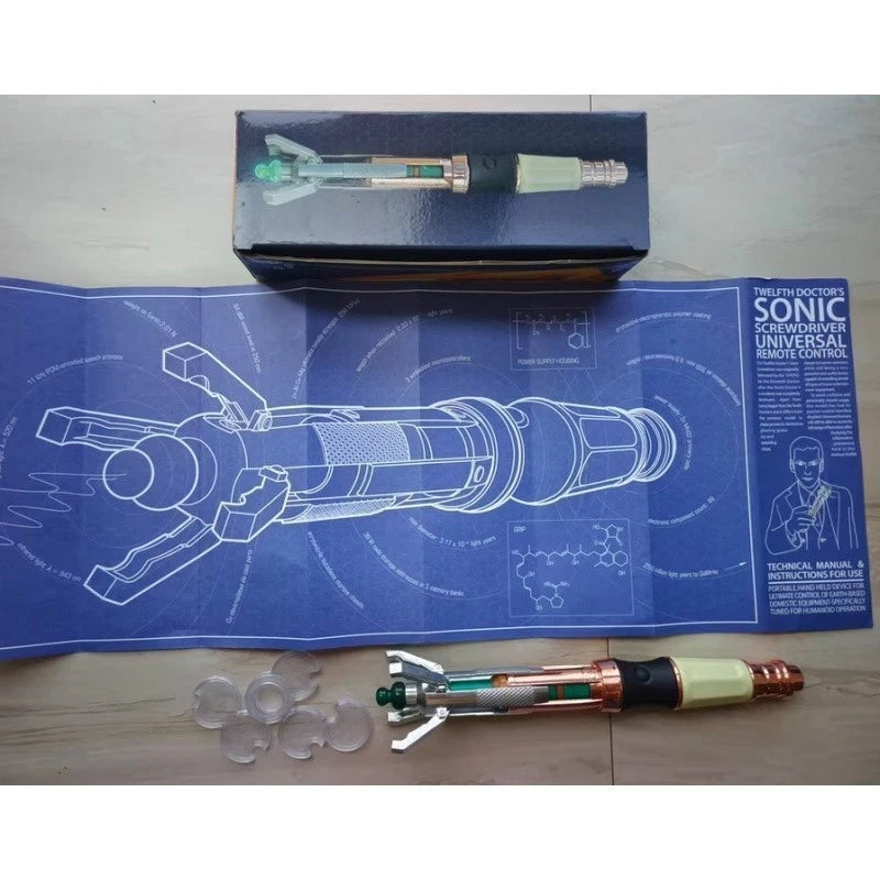 Doctor Who 12th Metal Sonic Screwdriver Replica Cosplay Prop Toy 07FC0E-D4 - KOEEK