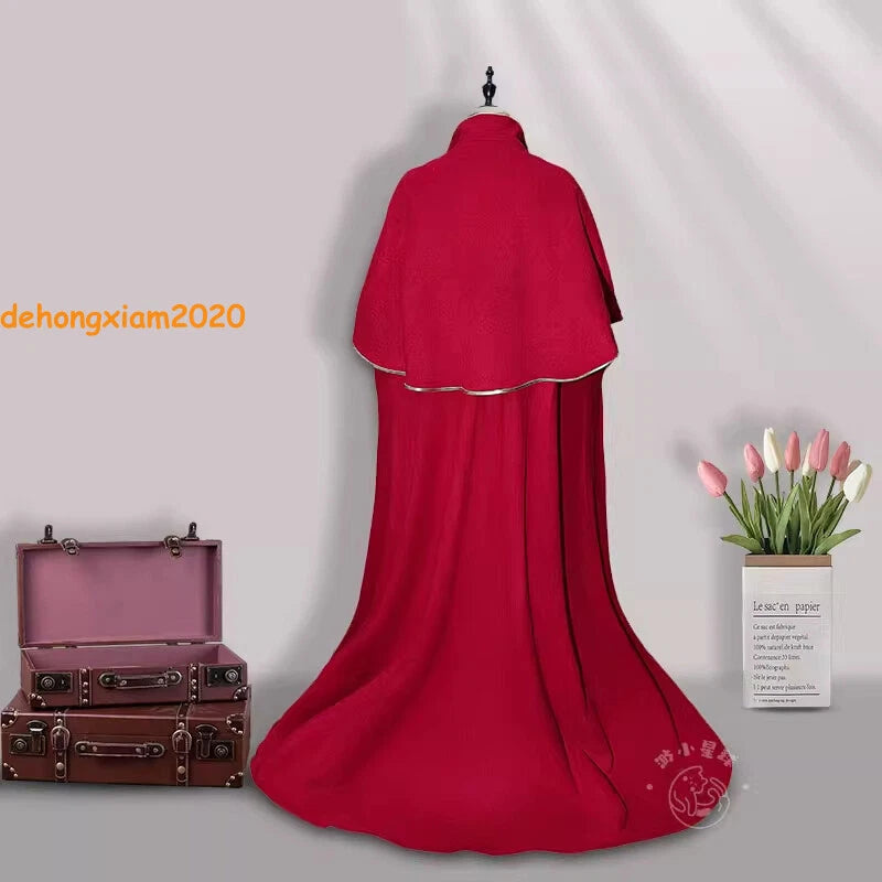 Identity V Cosplay Costume Long Red Cape Game Handmade Halloween Party Outfits 07FC0E-D4 - KOEEK