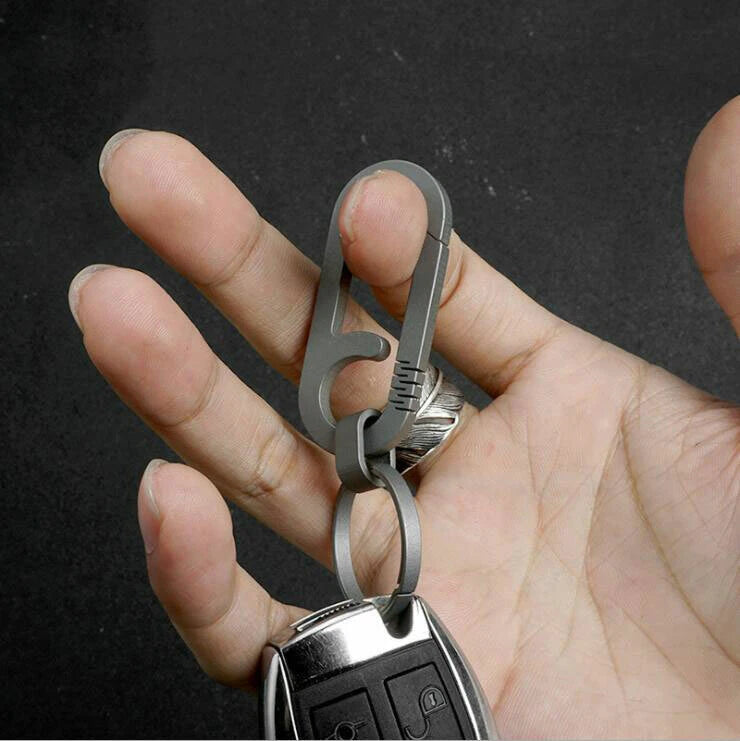 EDC Titanium TC4 Ti Key Ring Chain Fast Carabiner Backpack Pendant Buckle KC-YG7 EDC - KOEEK