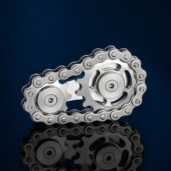 EDC Sprocket Chains Decompression Fingertips Spinning Top Gearwheel Gyro EDC Toy 07FC0E-D4 - KOEEK