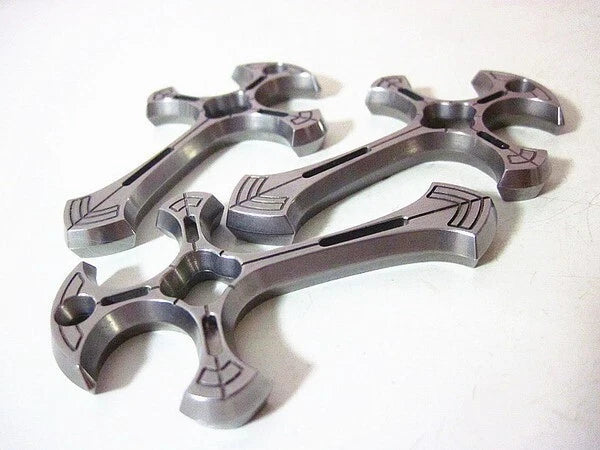Hot High Chromium Steel Cross Keychain Necklace Men's Decorative Pendant EDC 07FC0E-D4 - KOEEK