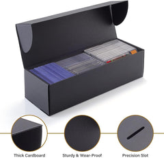 new Silph PLC Trading Card Storage Box-[8 Pack], Baseball Hobby Black-8 Pack SILPH PLC - KOEEK