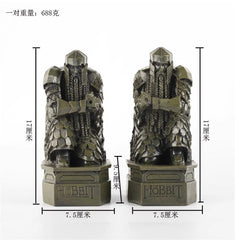 2pcs The Lord Of The Rings The Hobbit The Lonely Mountain Dwarf Statue Bookends 07FC0E-D4 - KOEEK