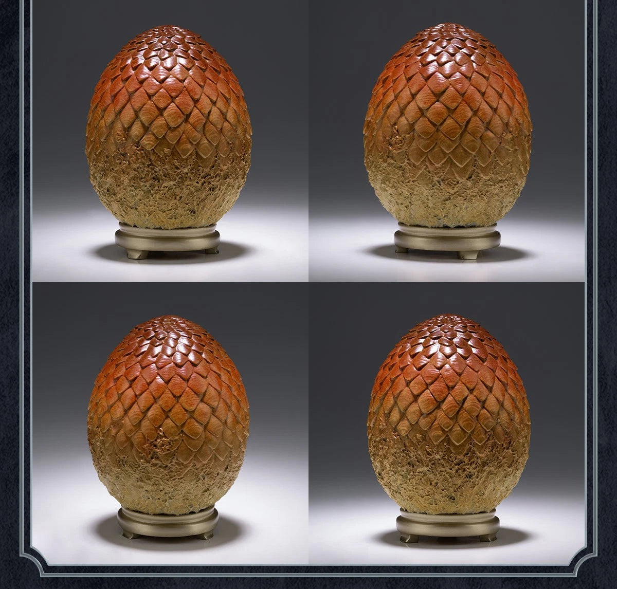 Dragon Egg Tongshifu Studio Game of Thrones Copper Metal Model Statue Painted TONGSHIFU_STUDIO - KOEEK
