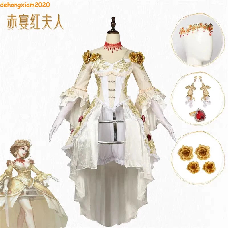 Cosplay Identity V Bloody Queen Mary Cosplay Costume Women Girl Dress White 07FC0E-D4 - KOEEK