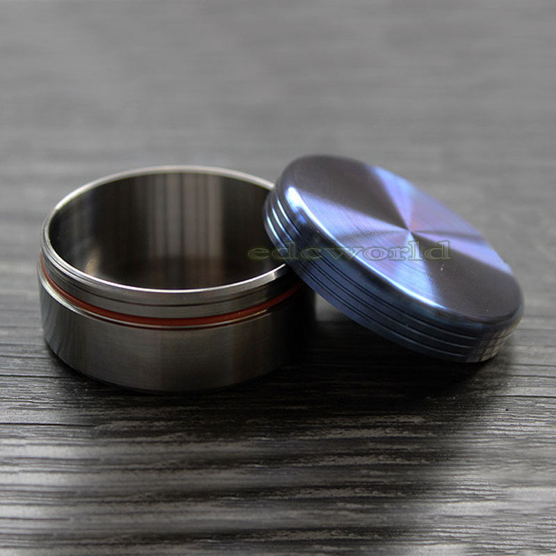 TITANER Solid Titanium TC4 CNC Outdoor Travel Home waterproof Pill Case EDC Box 07FC0E-D4 - KOEEK