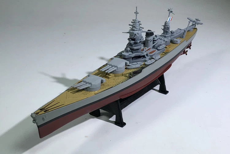 1/1000 Scale WWII French Navy Dunkerque-1942 Battleship Metal + Plastic Model 07FC0E-D4 - KOEEK