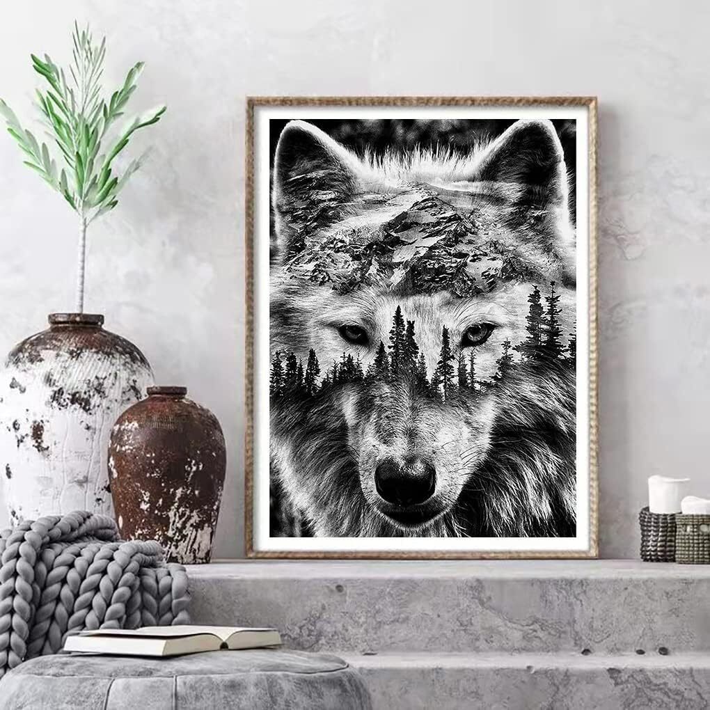new Eiazuiks Diamond Painting Kits for Adults, Wolf 5D DIY 12x16 inches, B7457 EIAZUIKS - KOEEK
