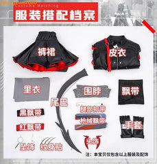 Arknights W Nightingale Women Dress Cosplay Costume Party Fullset Outfit Props 07FC0E-D4 - KOEEK