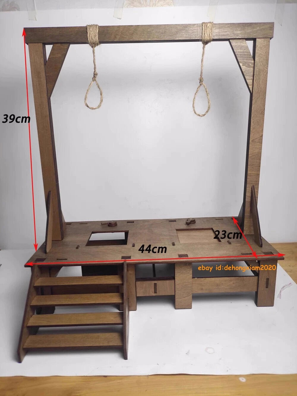 1/6 Wood Guillotine Soldier Scene Prop Model Fit 12'' Action Figur Body Toys 07FC0E-D4 - KOEEK