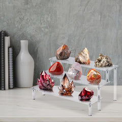 new Acrylic Risers Display Stands, 3 Tier Perfume 1PACK Large 11.8IN, Clear 07FC0E-D4 - KOEEK