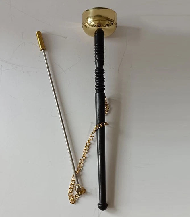 Singing Bell Buddhist Brass Extendable Temple Gong Chanting Ritual Instrument 07FC0E-D4 - KOEEK