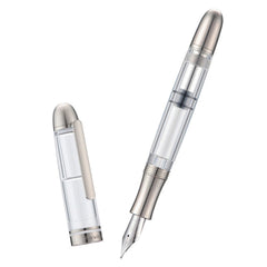 Titanium & Acrylic Writing Pen Asvine P36 Piston Fountain Pen Bock/ Asvine Nib 07FC0E-D4 - KOEEK