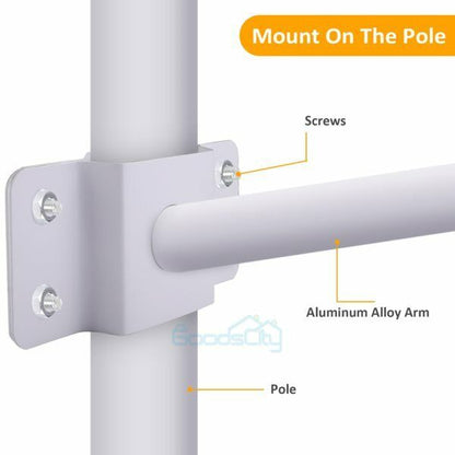 new Mounting Pole & Mounting Bracket for Commercial Solar Street Light LED Outdoor