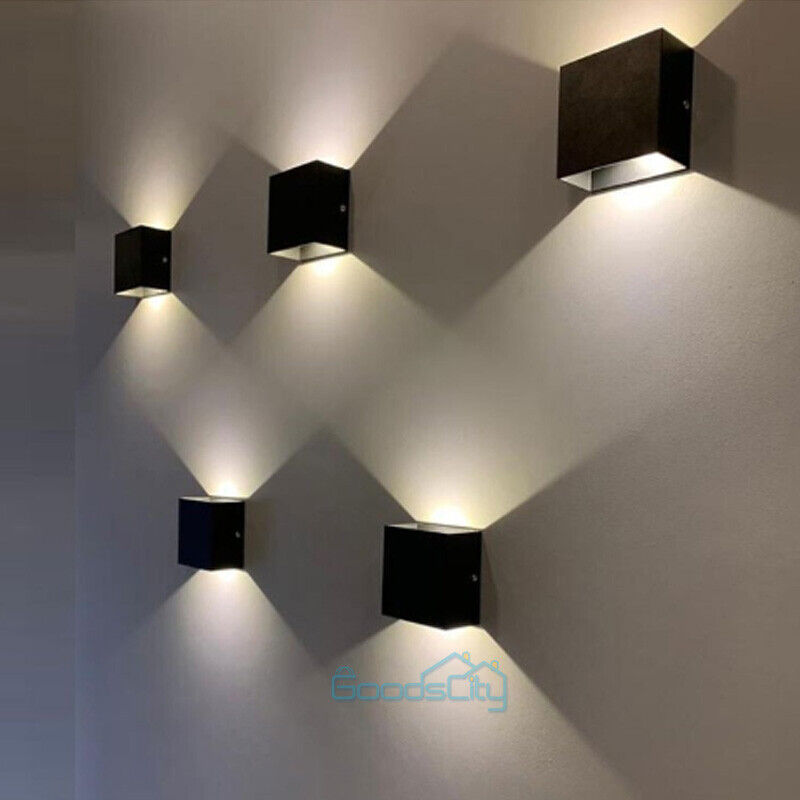 nye Cube LED Vegglamper Moderne Up Down Sconce Belysningsarmatur Lamper Innendørs soverom