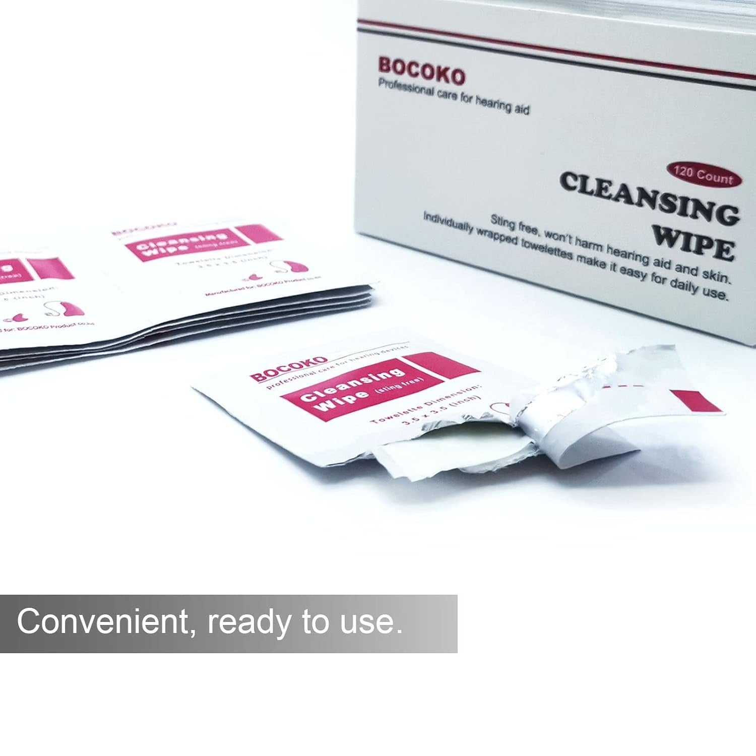 new 120 Count Hearing Aid Wipes Individually Packaged Cleaning Towelette with... 07FC0E-D4 - KOEEK