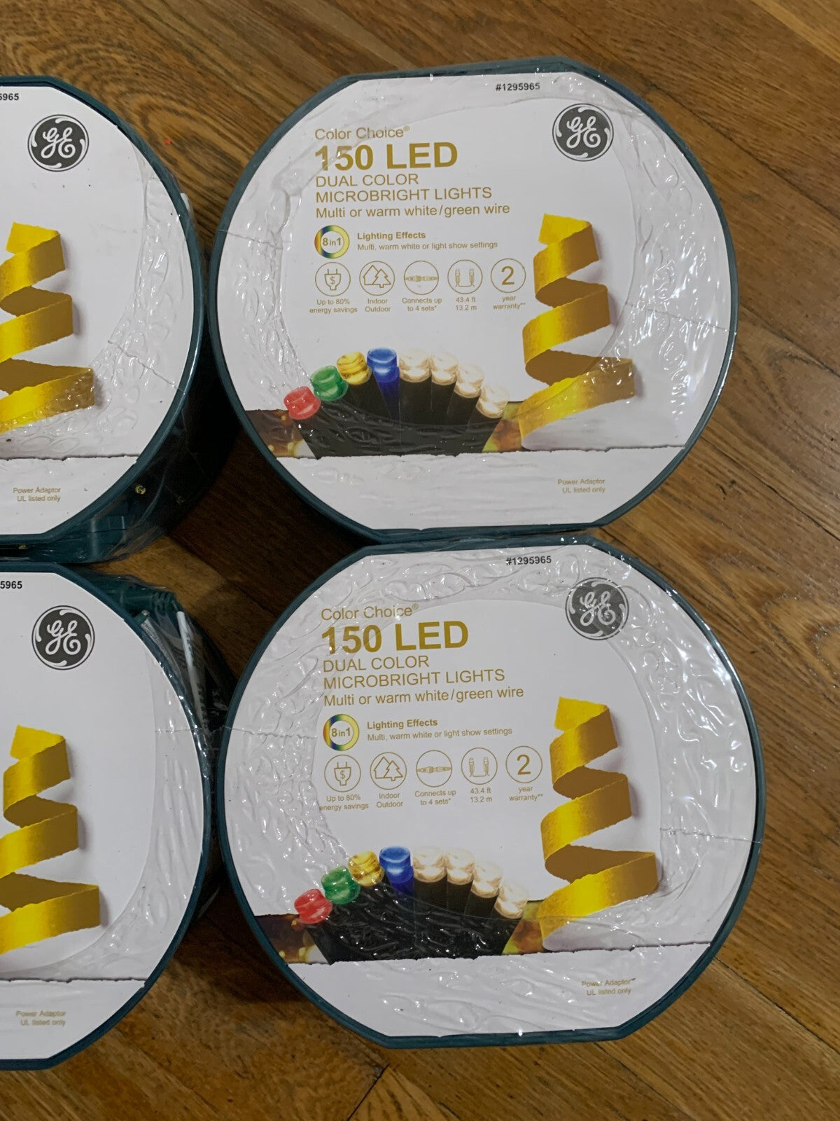 GE Color Choice 150-Count 43-ft Dual Color LED Christmas String Lights LOT GE - KOEEK