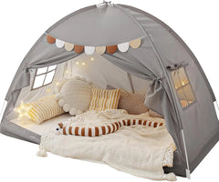 Bed Tent Bed Canopy Bunk Twin Size for Kids, Kids Tent Floor Indoor Privacy 07FC0E-D4 - KOEEK