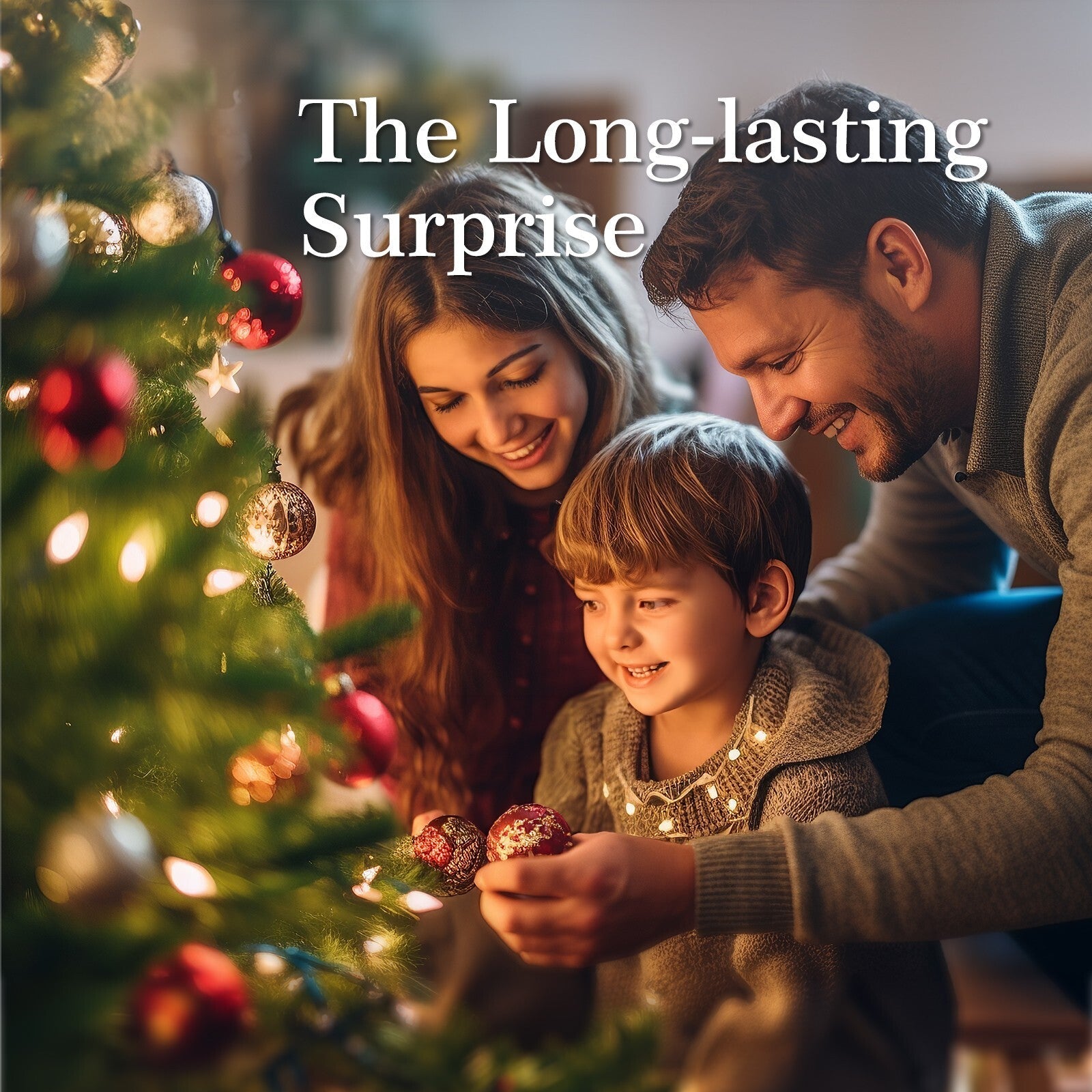 7.5FT Christmas Tree Artificial Decor Tree w/ LED Light Xmas Holiday Decoration 07FC0E-D4 - KOEEK