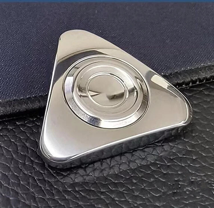 EDC Hand Spinner Adult Fidget Toys Stainless Steel Triangle Fidget Spinner Toy 07FC0E-D4 - KOEEK