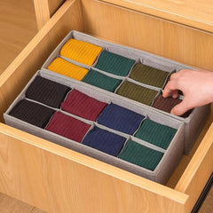 3-piece set of sock and underwear drawer dividers,foldable wardrobe storage box 07FC0E-D4 - KOEEK