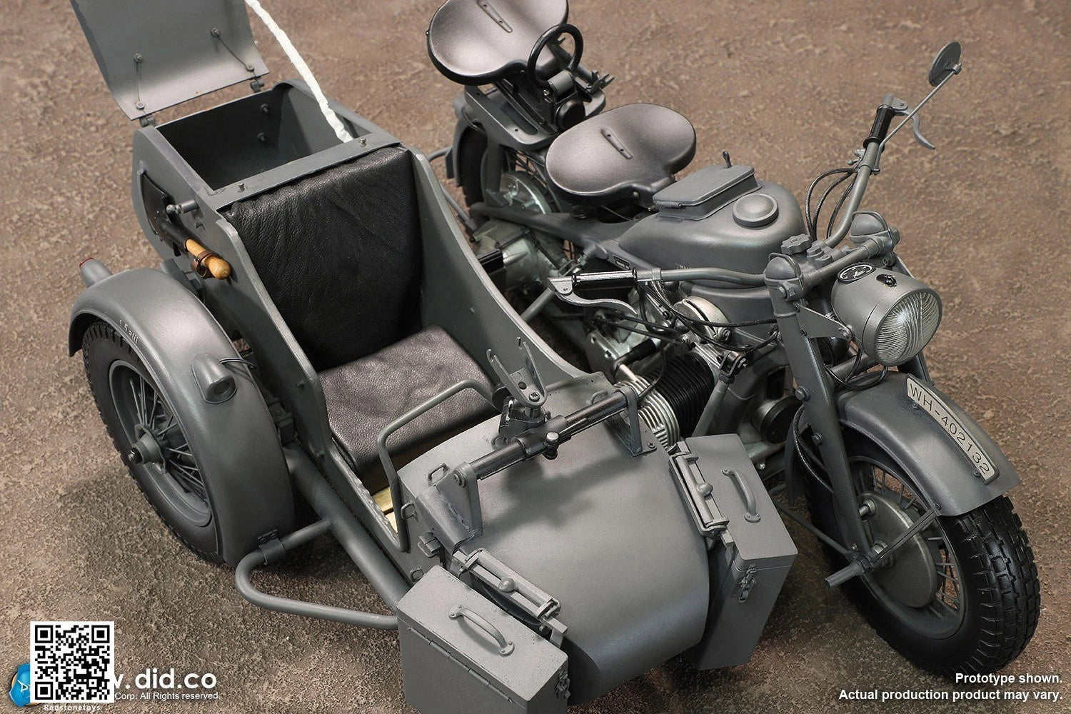DID Motor Tricycle Motorcycle Model For 1/6 Action Figure Collection Gray Ver. DID - KOEEK