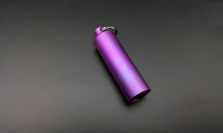 Titanium Alloy Waterproof Case Container Medicine Box Storage Pendant EDC Tools 07FC0E-D4 - KOEEK