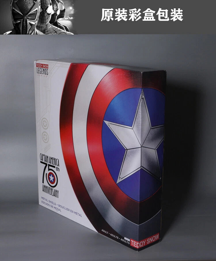 IN US! 1:1 Marvel Captain America 75th Anniversary Alloy Shield Collect Toy Gift 07FC0E-D4 - KOEEK