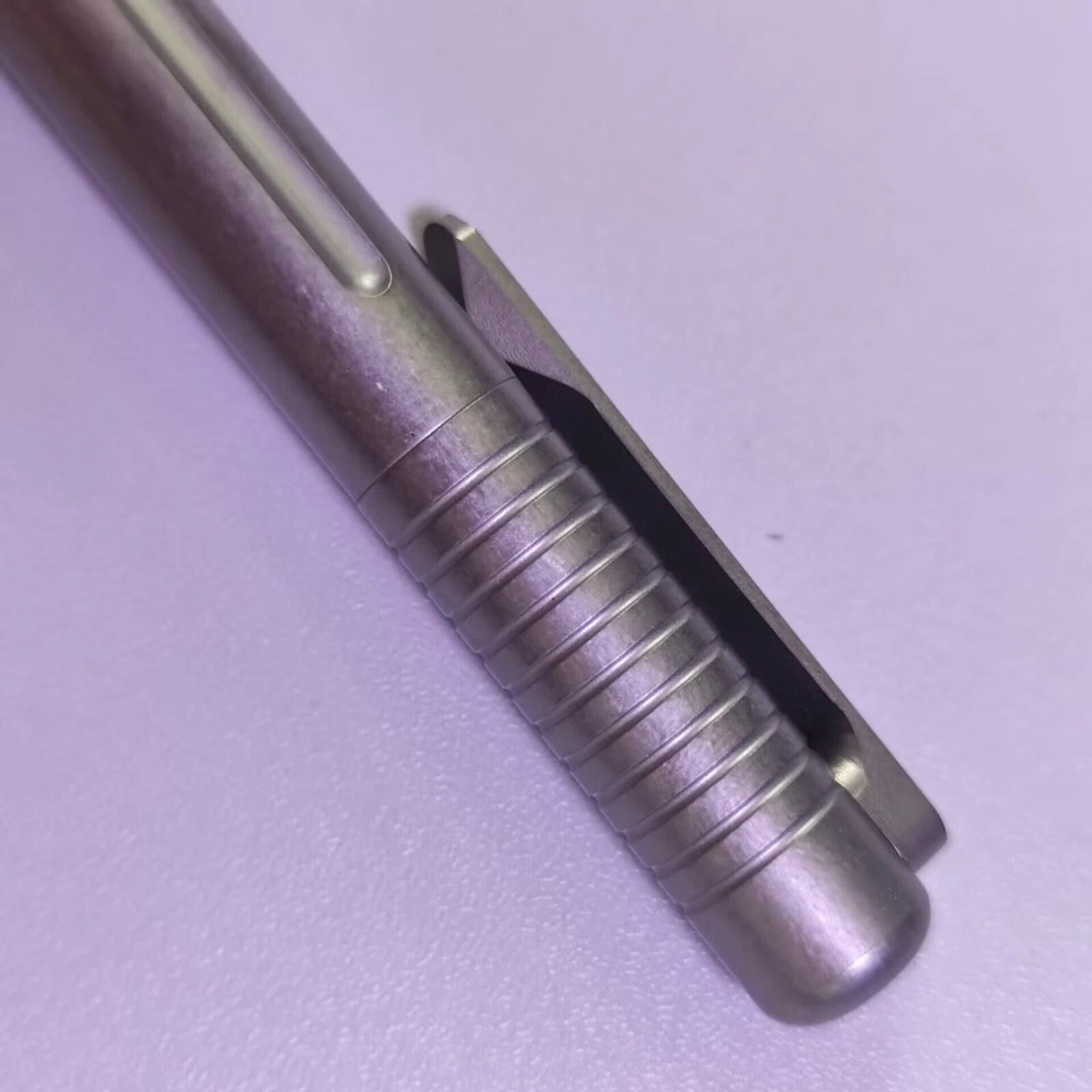 TC4 Titanium Portable Tactical Pen Pocket Ballpoint Pen Outdoor Travel EDC Pen 07FC0E-D4 - KOEEK