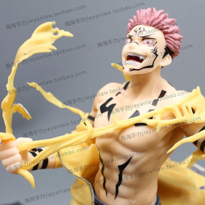 Jujutsu Kaisen Ryomen Sukuna Itadori Yuji 25cmStatue Model PVC Figure Action 07FC0E-D4 - KOEEK