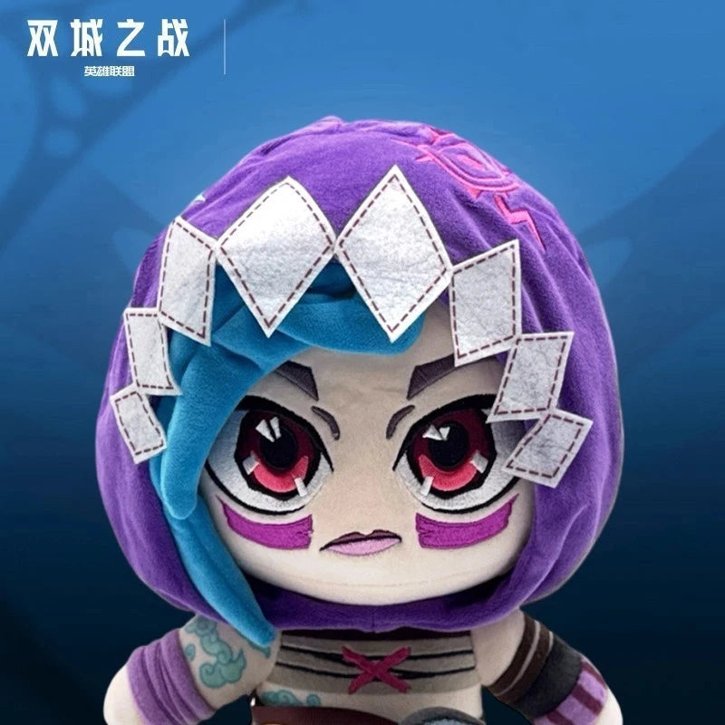 Official Arcane:League of Legends Jinx Plush Doll Stuffed Toy Pillow Plushie 07FC0E-D4 - KOEEK