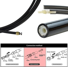 new CYSKY Bike Hydraulic Brake Hose Kit 2500mm for Shimano BH59 BH90 Sram Black CYSKY - KOEEK