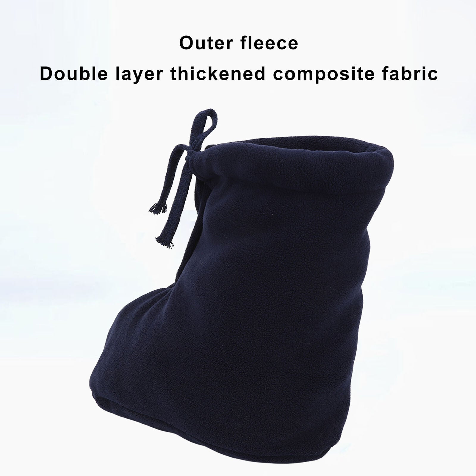 new Cast Sock Dark Blue Fleece Thick Cast Toe Cover Warmer For Swollen Feet(M ) HGF koeek - KOEEK