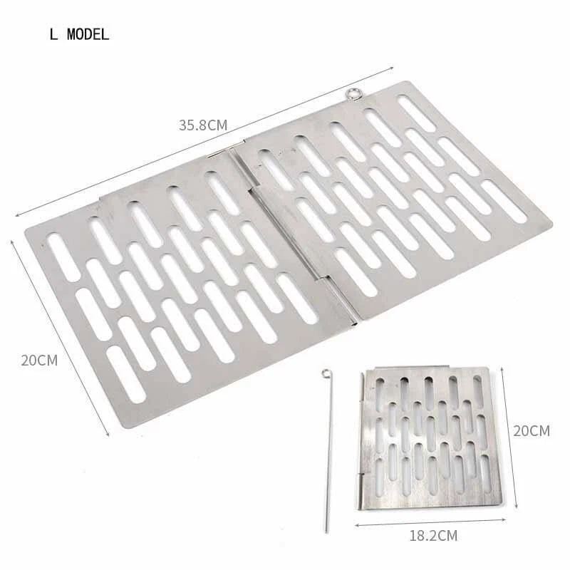 Outdoor Picnic Portable Barbecue Net Folding Barbecue Rack Barbecue Net 07FC0E-D4 - KOEEK