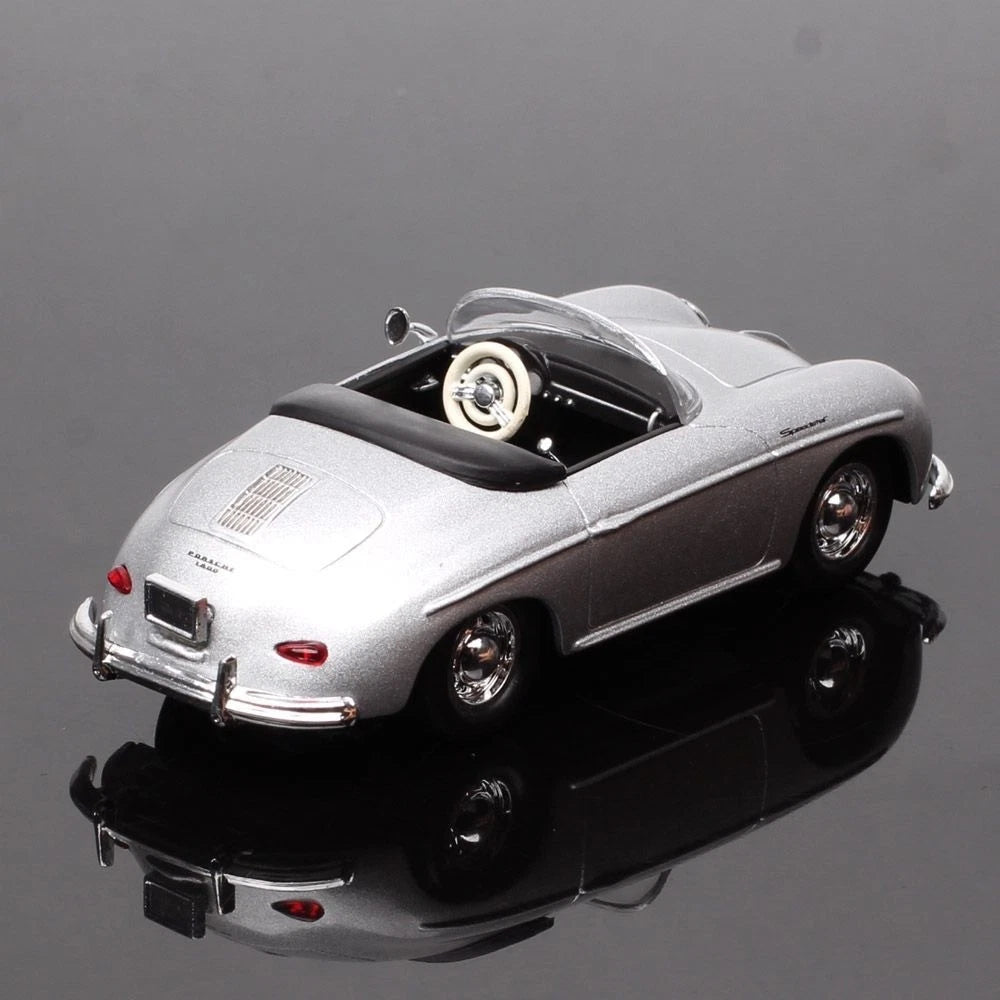 1:43 Porsche 356A Cabriolet Silver Diecast Model Classic Vintage Car Collectible 07FC0E-D4 - KOEEK
