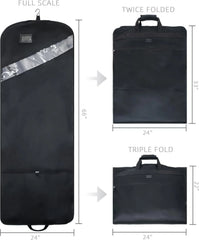 66” Extra Long Gown Garment Bag, Tri-Fold Gown Garment Bag, Storage Hanging Bag 07FC0E-D4 - KOEEK