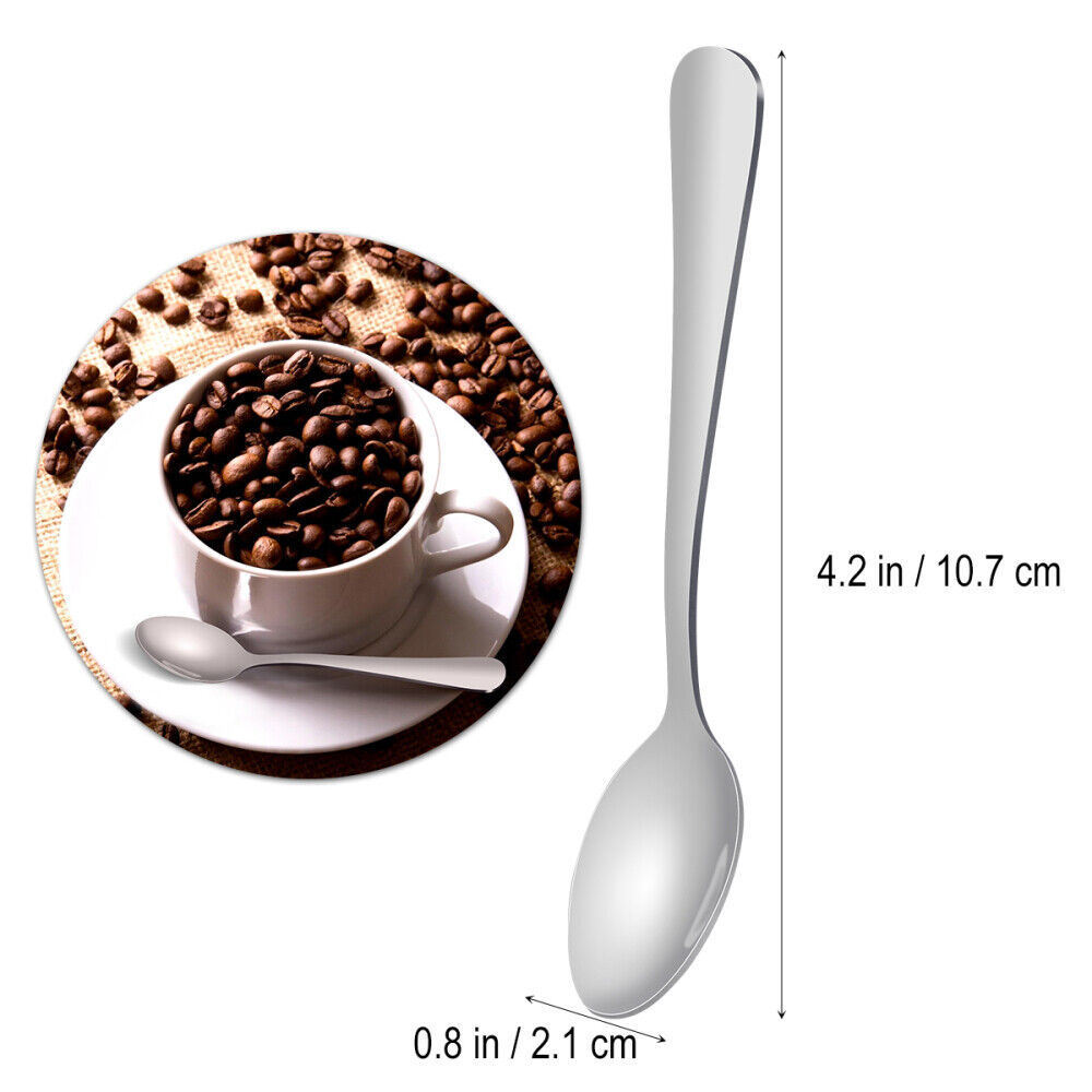 ny 12 stk Ice Cream Scoop Espresso skeer Sampling Premium Kvalitet Spejl Poleret