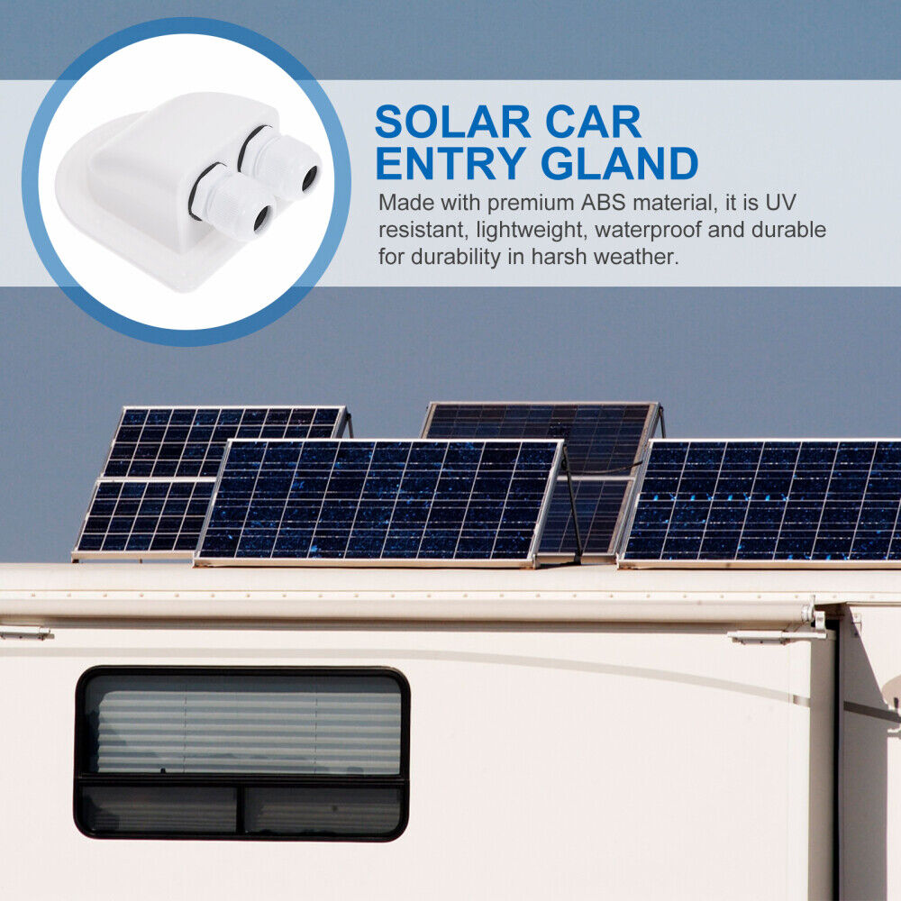 new  RV Roof Entry Gland Camper Solar Project Cable Wire Dual Box Device koeek - KOEEK