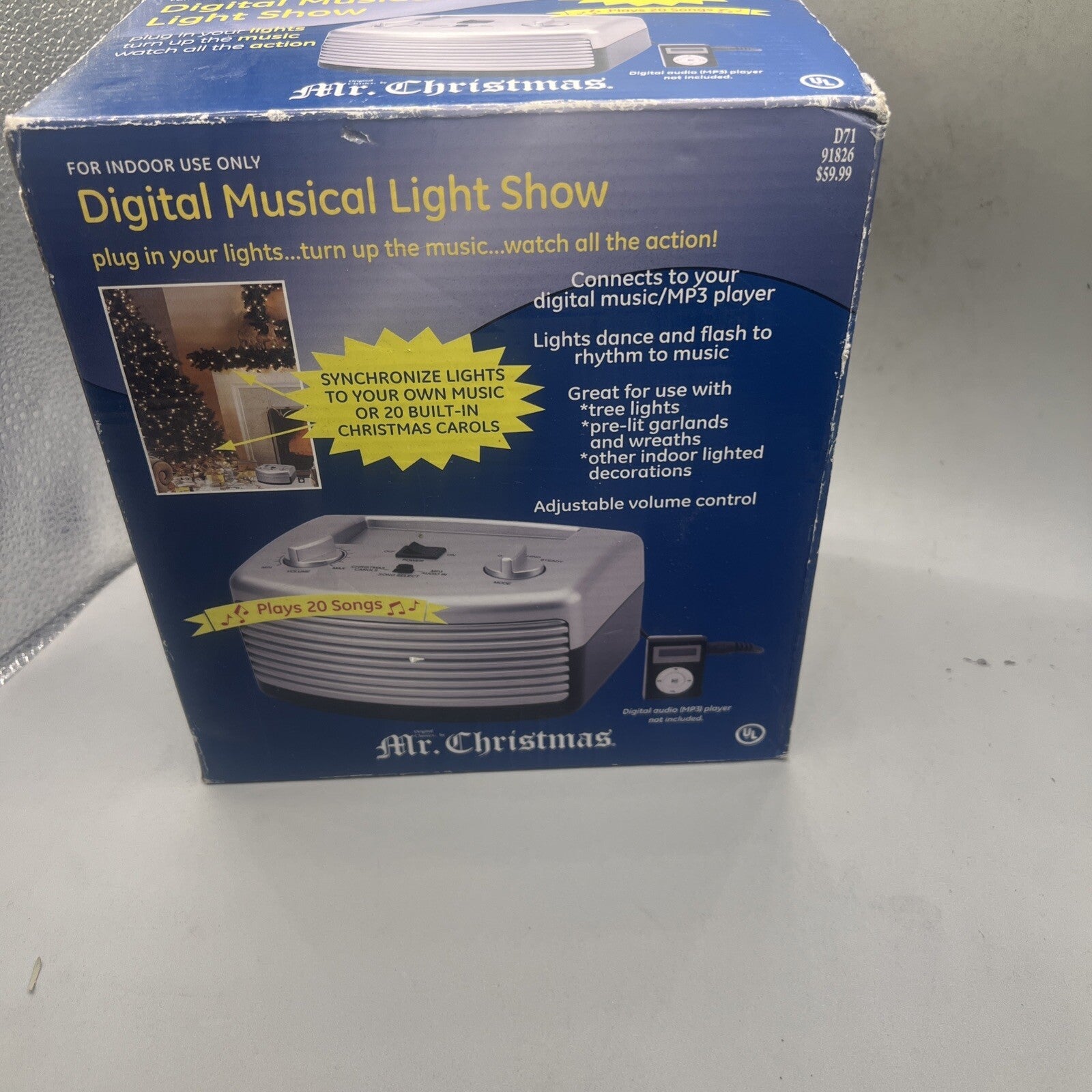 -Vintage Mr Christmas Digital Musical Light Show  In The Box 07FC0E-D4 - KOEEK