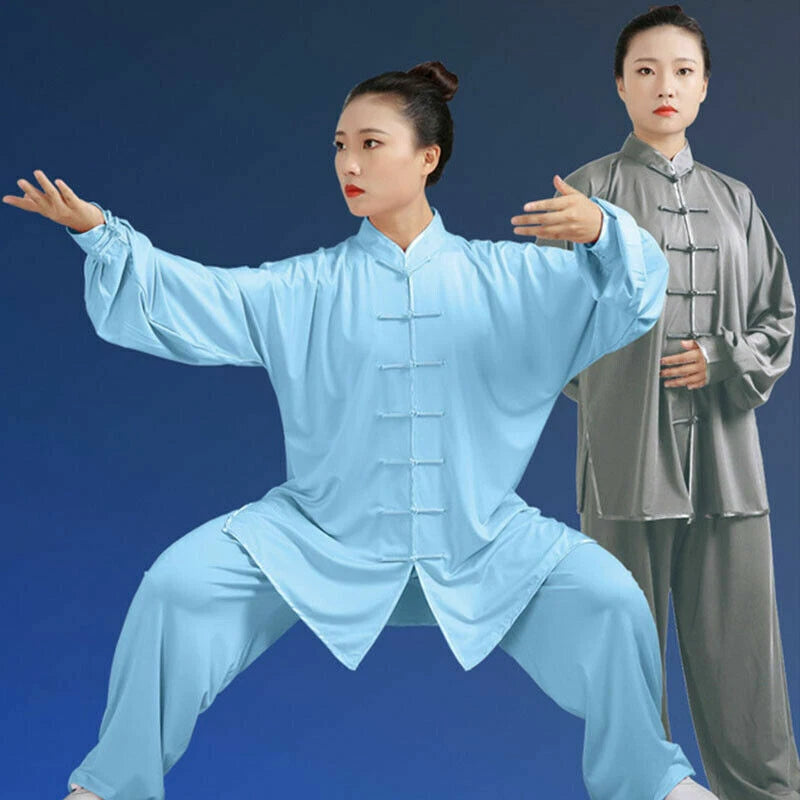 Chinese Tai Chi Kung Fu Uniform Milk Silk Martial Arts Uniform Wushu Taiji Suit 07FC0E-D4 - KOEEK