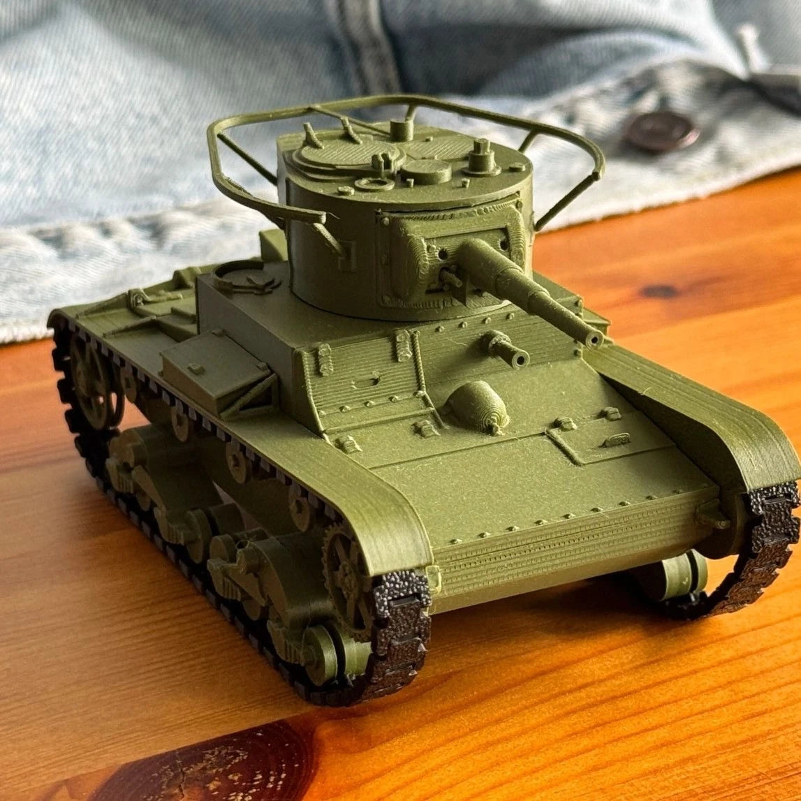 1:35Soviet T-26 Light Tank Assembled ModelStatic Military Vehicle DesktopOrnamen 07FC0E-D4 - KOEEK