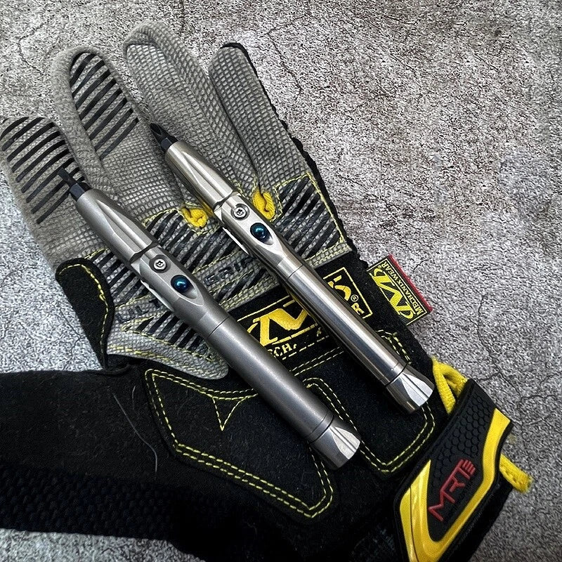 Titanium Folding Screwdriver Cross Slotted Bit EDC Multi Tools Fidget Spinner 07FC0E-D4 - KOEEK
