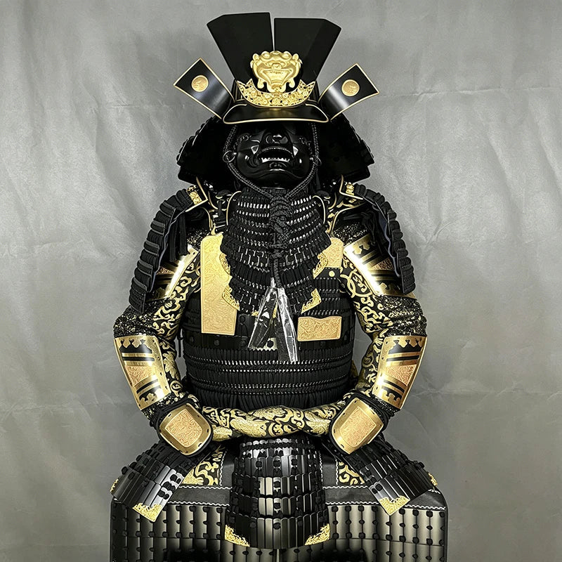 Japanese Tōsei Gusoku Samurai Armor Wearable Black Iron Armour Props Collection 07FC0E-D4 - KOEEK