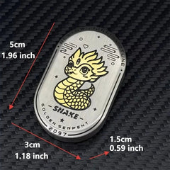 EDC Fidget Slider Idea Cute Cartoon Snake Stainless Steel Mechanical Fidget Toy 07FC0E-D4 - KOEEK