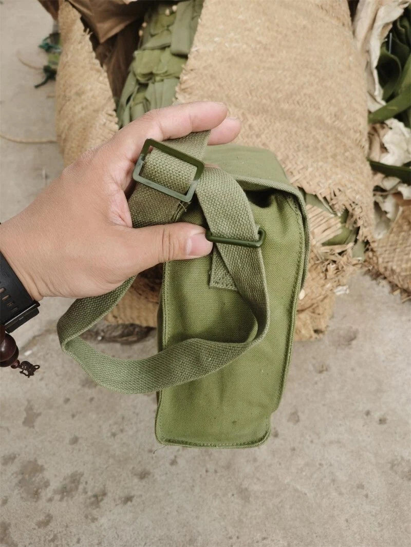 Surplus Chinese Army Military T67 Canvas Bag Pack Surplus Accessory Pouch 1980 07FC0E-D4 - KOEEK