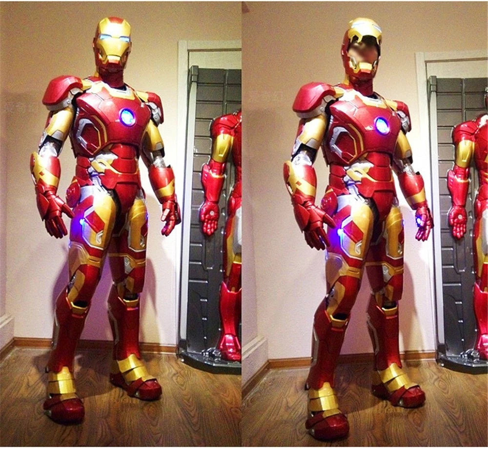 Iron Man Armor COS Wearable Suit EVA White Model Props  Suit Wearable Handmade 07FC0E-D4 - KOEEK