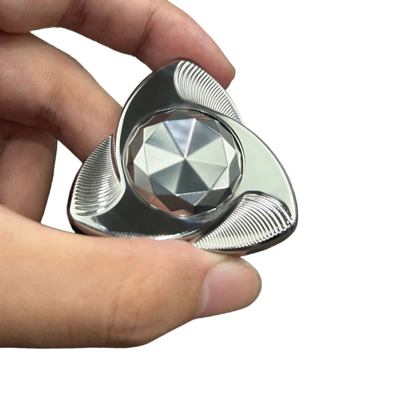 Stylish Stainless Steel Hand Spinner EDC Fidget Spinner Stress Relief Fidget Toy 07FC0E-D4 - KOEEK