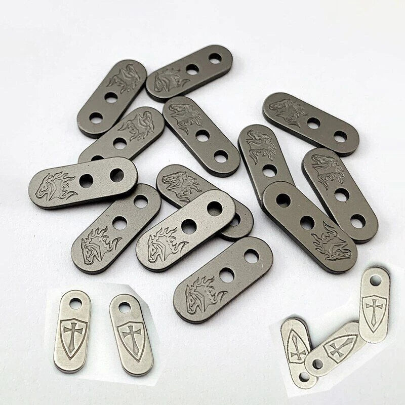 3pcs Titanium Fold Knife Back Filler Tab Spcacer for Rick Hinderer XM18 XM24 07FC0E-D4 - KOEEK