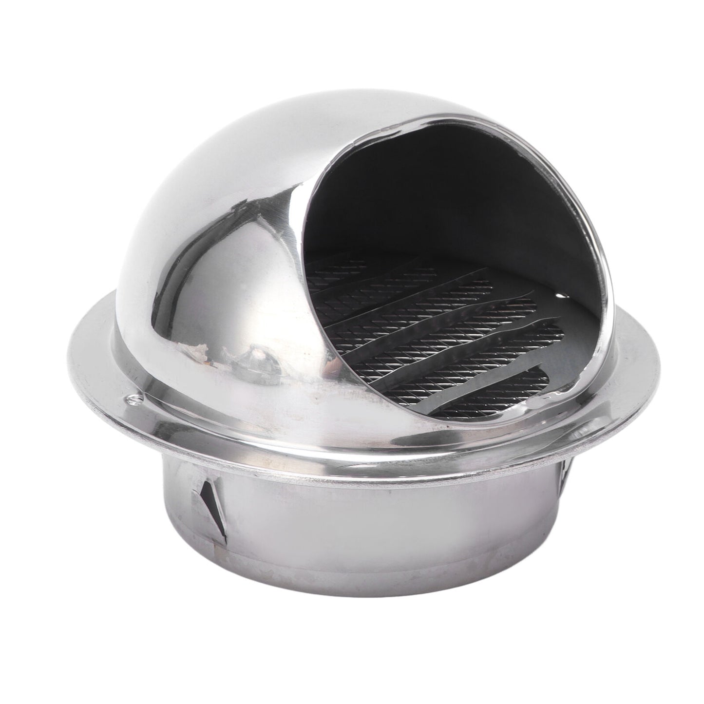 new 4in Stainless Steel Vent Hood Exterior Wind Cover Vent Cover Outlet Accessory koeek - KOEEK