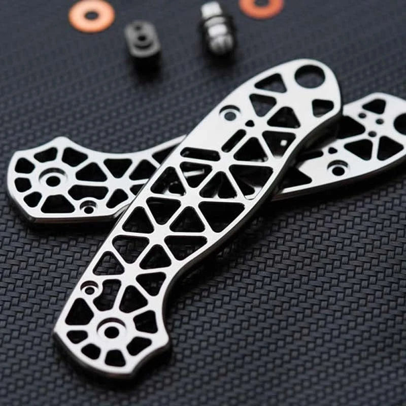 Titanium alloy Hollow Version Handle scales for Spyderco C223FRN Para3 Knives 07FC0E-D4 - KOEEK